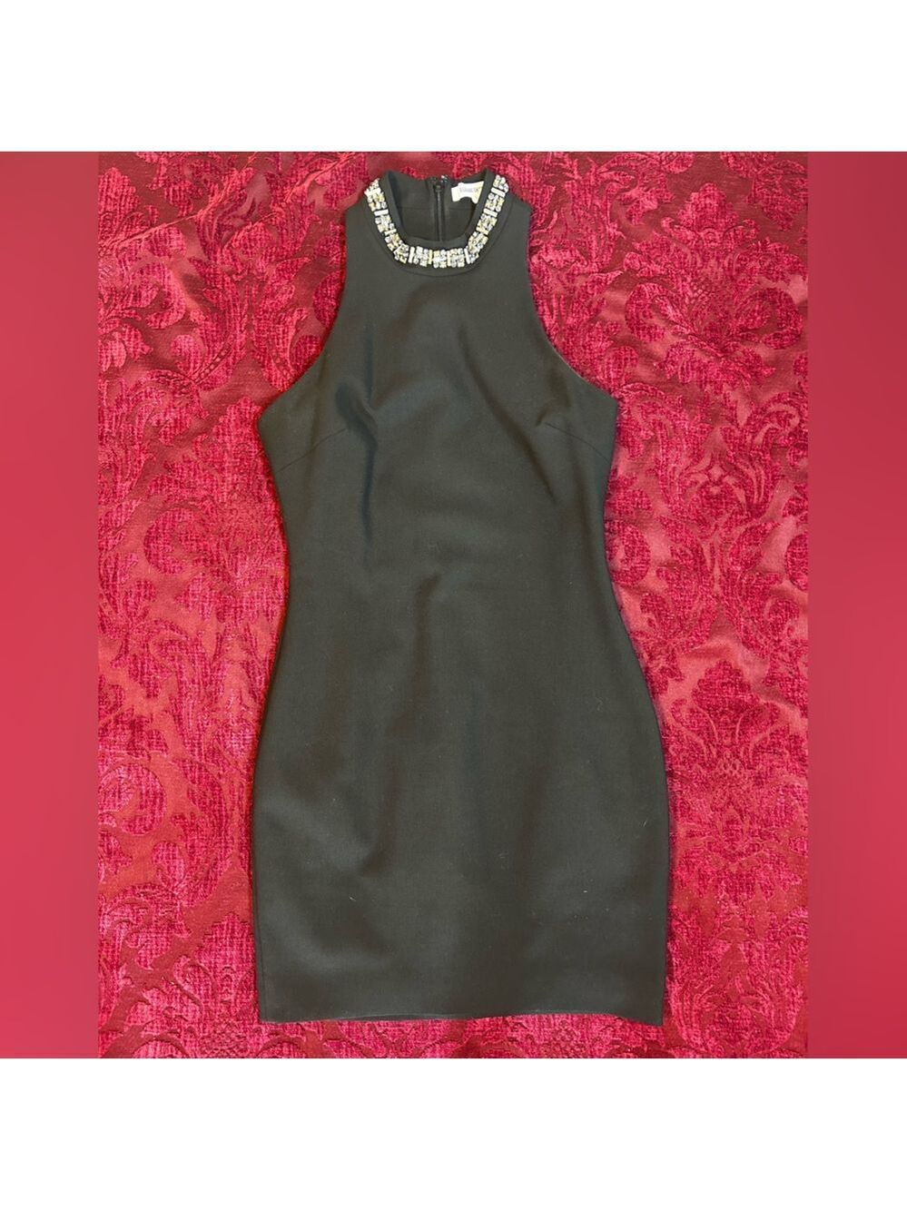 Elizabeth & James Black Sleeveless Dress with Rhinestones Size 6